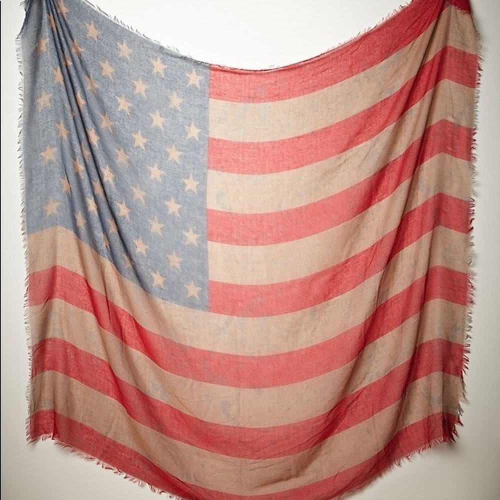 Free People American Flag Scarf